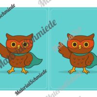 Gruppenschilder für die Eulenklasse (Arbeitsblatt 08)