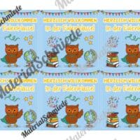 Begrüßungs-Kärtchen für die Eulenklasse (Arbeitsblatt 02)