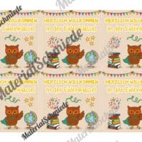 Begrüßungs-Kärtchen für die Eulenklasse (Arbeitsblatt 03)