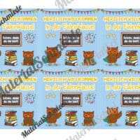 Begrüßungs-Kärtchen für die Eulenklasse (Arbeitsblatt 04)