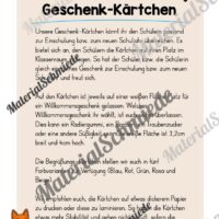 Geschenk-Kärtchen für die Eulenklasse (Arbeitsblatt 01)