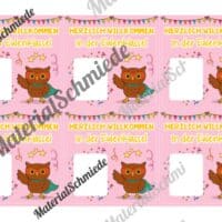 Geschenk-Kärtchen für die Eulenklasse (Arbeitsblatt 05)