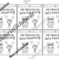 Krankenmappe für die Eulenklasse (Arbeitsblatt 10)