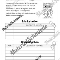 Krankenmappe für die Eulenklasse (Arbeitsblatt 12)