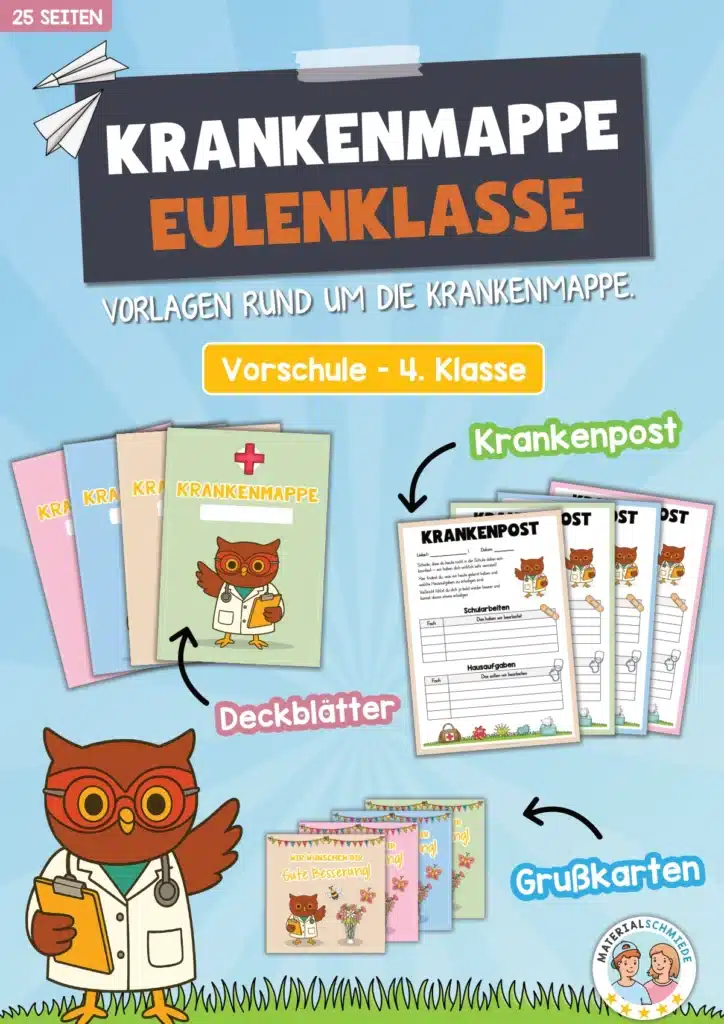 Krankenmappe für die Eulenklasse