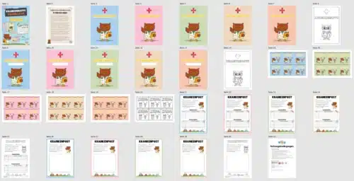 Krankenmappe für die Eulenklasse (Überblick)