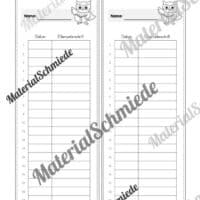 Lesepass & Leseurkunde für die Eulenklasse (Arbeitsblatt 12)
