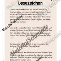 Lesezeichen für die Eulenklasse (Arbeitsblatt 01)