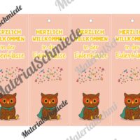 Lesezeichen für die Eulenklasse (Arbeitsblatt 03)