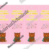 Lesezeichen für die Eulenklasse (Arbeitsblatt 05)