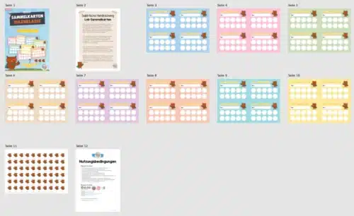 Lob-Sammelkarten für die Eulenklasse (Überblick)