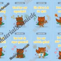 Lobkärtchen für die Eulenklasse (Arbeitsblatt 02)