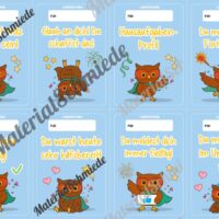 Lobkärtchen für die Eulenklasse (Arbeitsblatt 05)