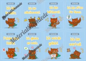Motivationskarten für die Eulenklasse (Arbeitsblatt 04)