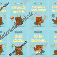 Motivationskarten für die Eulenklasse (Arbeitsblatt 08)