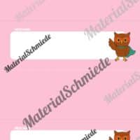 20 Namensschilder für die Eulenklasse (Arbeitsblatt 08)