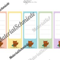 Ordnerrücken für die Eulenklasse (Arbeitsblatt 06)