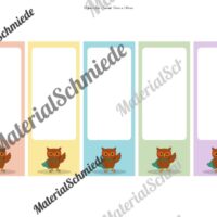 Ordnerrücken für die Eulenklasse (Arbeitsblatt 07)