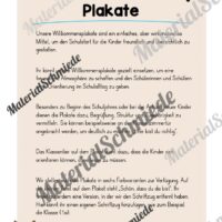 Willkommensplakate für die Eulenklasse (Arbeitsblatt 01)
