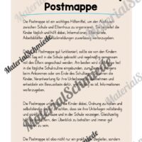 Postmappe für die Eulenklasse (Arbeitsblatt 01)