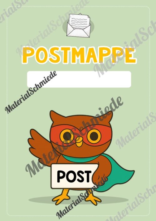 Postmappe für die Eulenklasse (Arbeitsblatt 09)