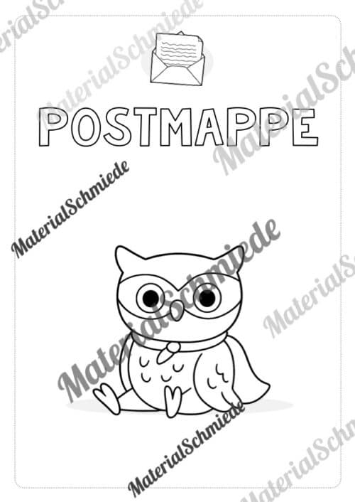 Postmappe für die Eulenklasse (Arbeitsblatt 12)