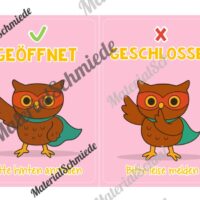 Pultkarten für die Eulenklasse (Arbeitsblatt 03)