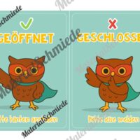 Pultkarten für die Eulenklasse (Arbeitsblatt 04)