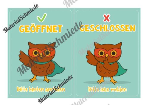 Pultkarten für die Eulenklasse (Arbeitsblatt 04)