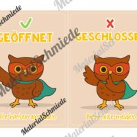 Pultkarten für die Eulenklasse (Arbeitsblatt 05)