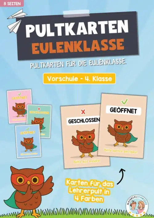 Pultkarten für die Eulenklasse