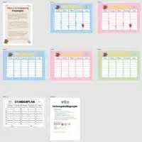 Stundenplan für die Eulenklasse (Überblick)