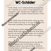 WC-Schilder / Toiletten-Ampel für die Eulenklasse (Arbeitsblatt 01)