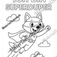 5 Ausmalbilder für die Fuchsklasse (Arbeitsblatt 05)