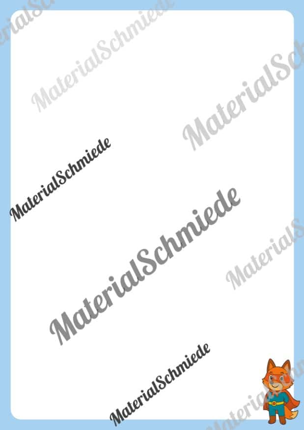 Briefpapier für die Fuchsklasse (Arbeitsblatt 02)