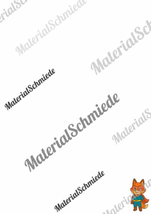 Briefpapier für die Fuchsklasse (Arbeitsblatt 08)
