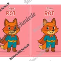 Gruppenschilder für die Fuchsklasse (Arbeitsblatt 03)