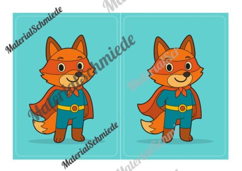 Gruppenschilder für die Fuchsklasse (Arbeitsblatt 07)