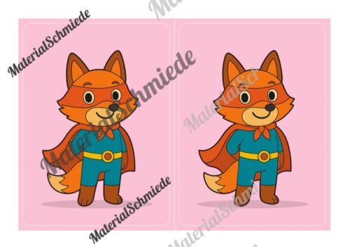 Gruppenschilder für die Fuchsklasse (Arbeitsblatt 08)