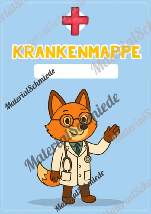 Krankenmappe für die Fuchsklasse (Arbeitsblatt 02)