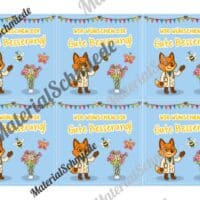 Krankenmappe für die Fuchsklasse (Arbeitsblatt 08)