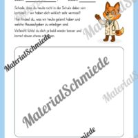Krankenmappe für die Fuchsklasse (Arbeitsblatt 12)