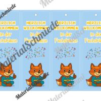 Lesezeichen für die Fuchsklasse (Arbeitsblatt 02)