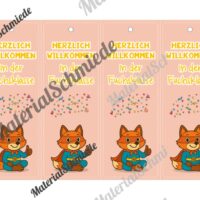 Lesezeichen für die Fuchsklasse (Arbeitsblatt 03)