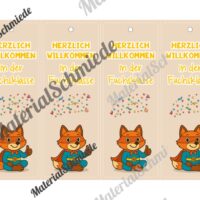 Lesezeichen für die Fuchsklasse (Arbeitsblatt 06)