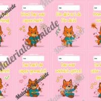 Lobkärtchen für die Fuchsklasse (Arbeitsblatt 06)