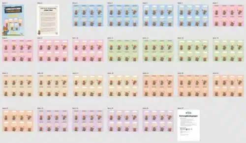 Lobkärtchen für die Fuchsklasse (Überblick)