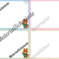 Mitteilungskarten für die Fuchsklasse (Arbeitsblatt 04)