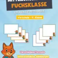 Mitteilungskarten für die Fuchsklasse