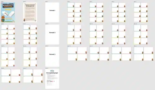 Mitteilungskarten für die Fuchsklasse (Überblick)